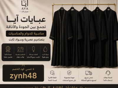 عبايات آيا تجمع بين الجودة و الاناقه